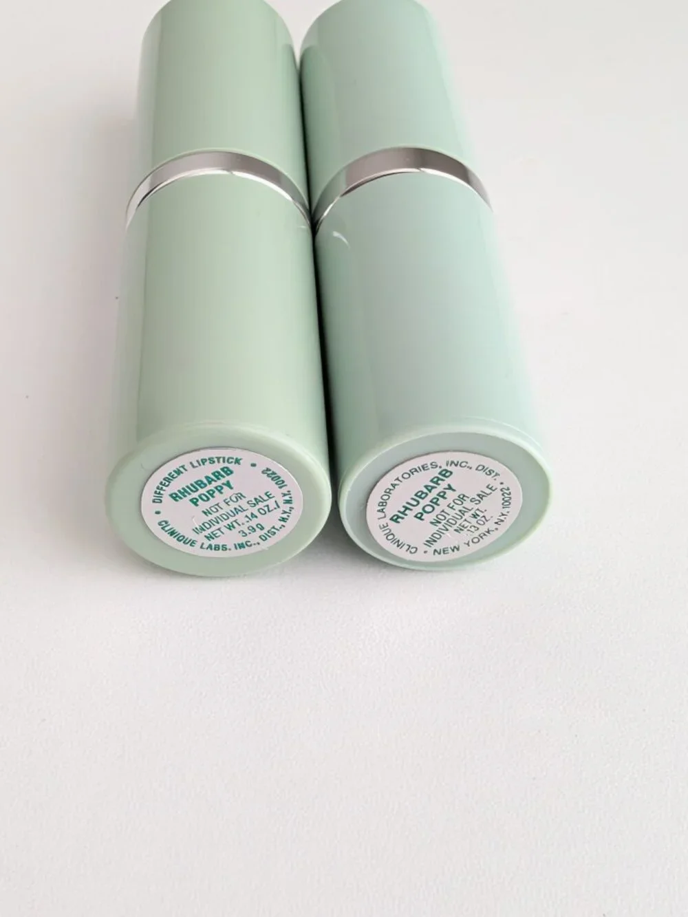 CLINIQUE LIPSTICK Semi Lipstick Rhubarb POPPY Discontinued Lot of 2 Preowned